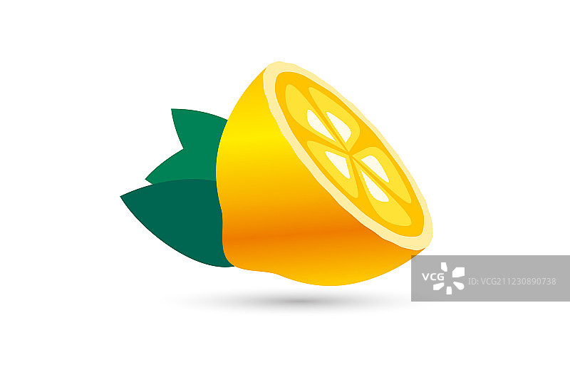 青柠或柠檬果片柠檬汁标志图片素材