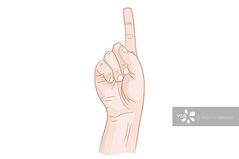手持伸出的食指图片素材
