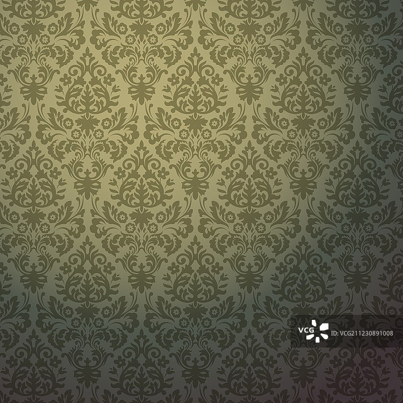 大马士革复古花卉背景图案图片素材