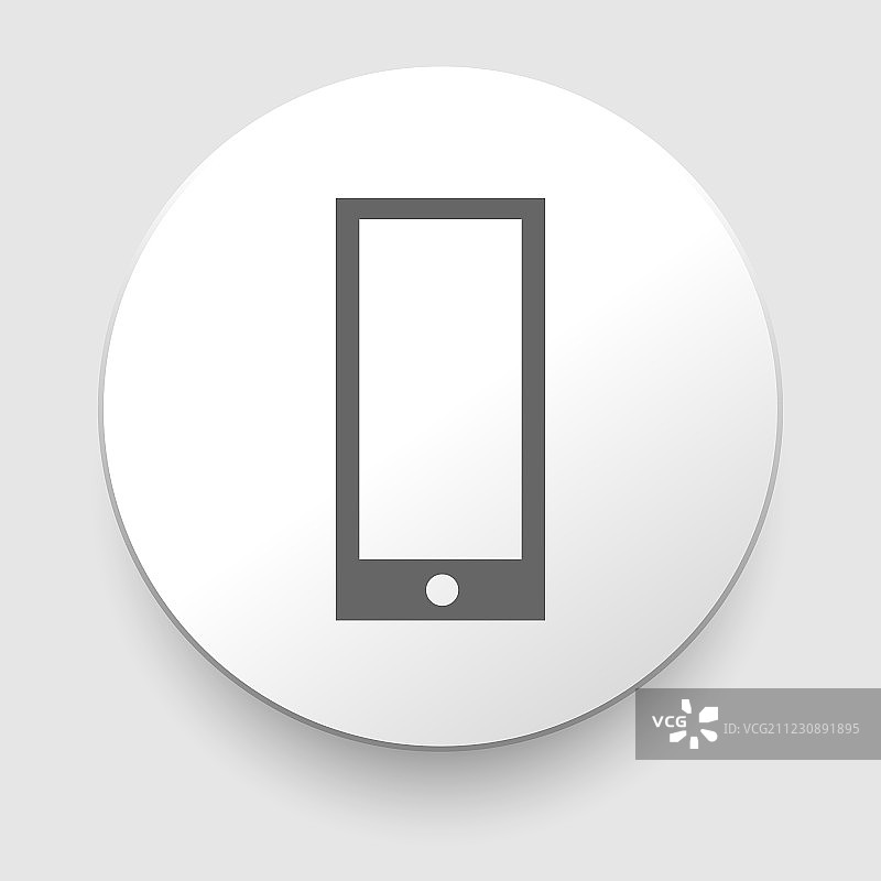 灰色智能手机图标图片素材