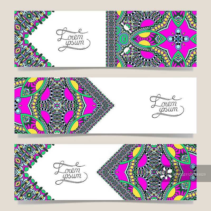 装饰横幅套装图片素材