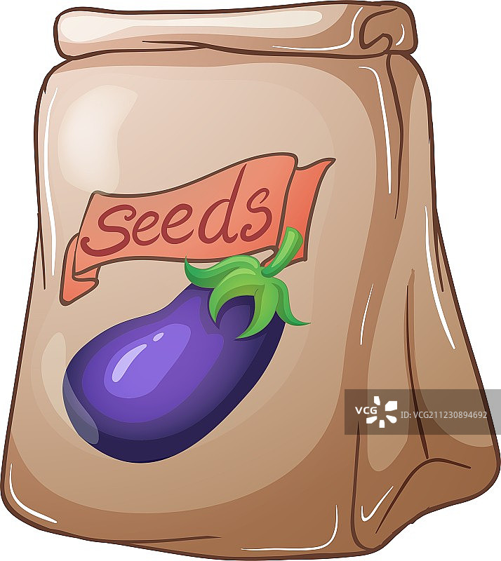 茄子种子袋图片素材