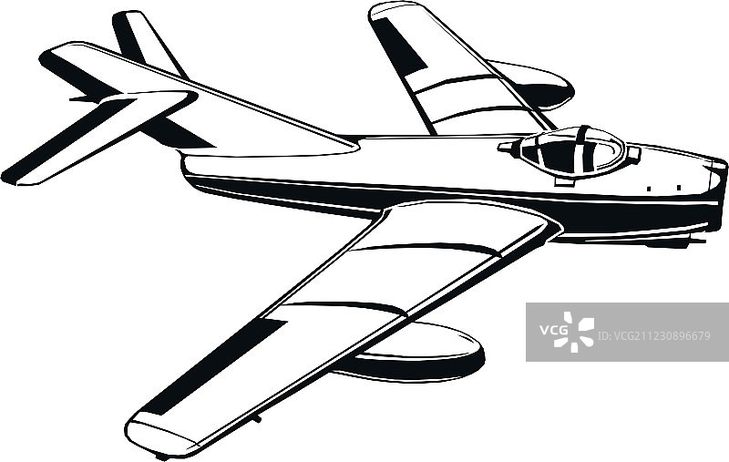 越南战争时期的老式喷气式飞机图片素材