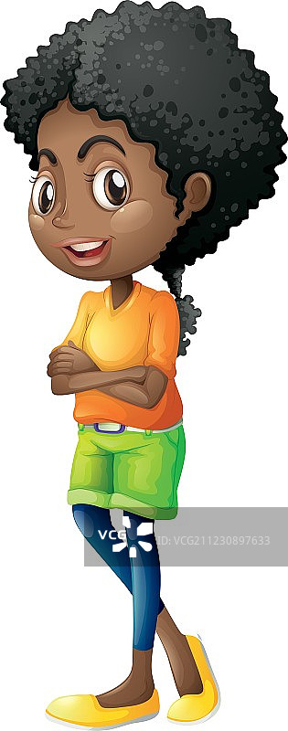 棕褐色的年轻女子图片素材