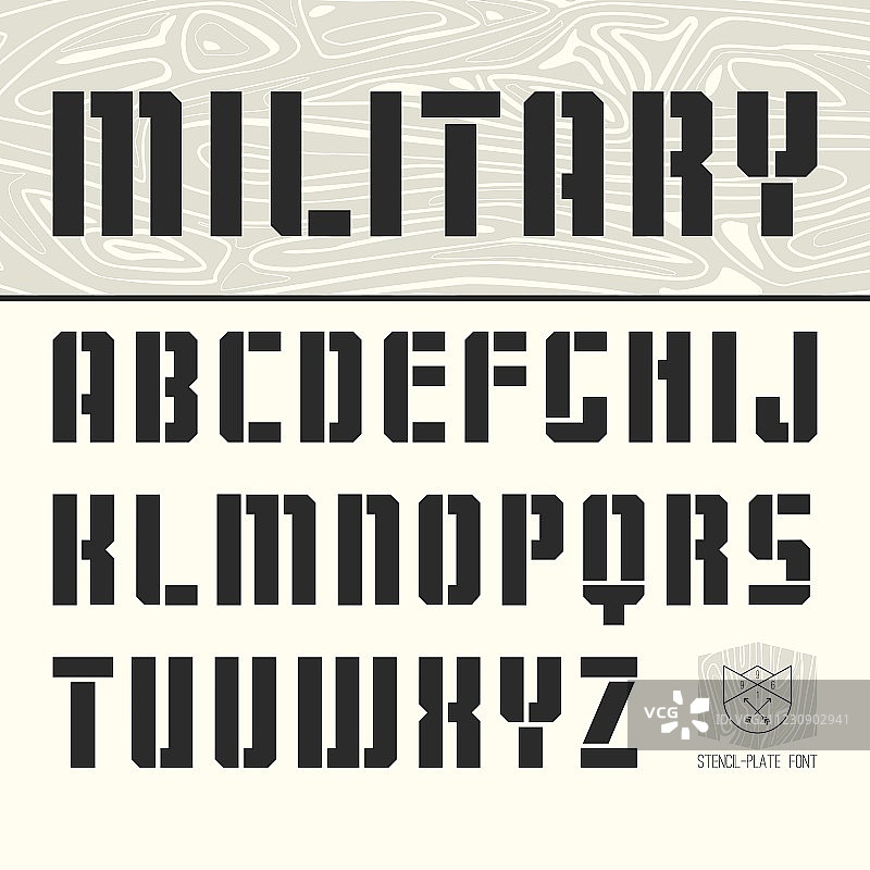 镂空无衬线字体图片素材