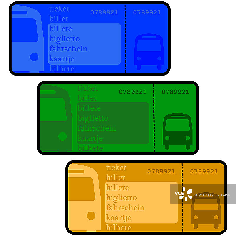 公交车票图片素材
