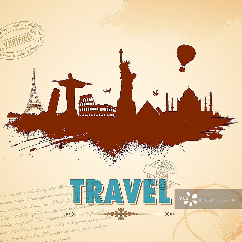 旅行背景图片素材