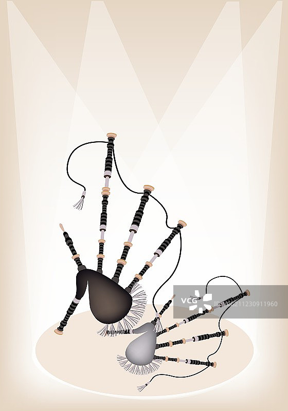 苏格兰风笛舞台背景图片素材