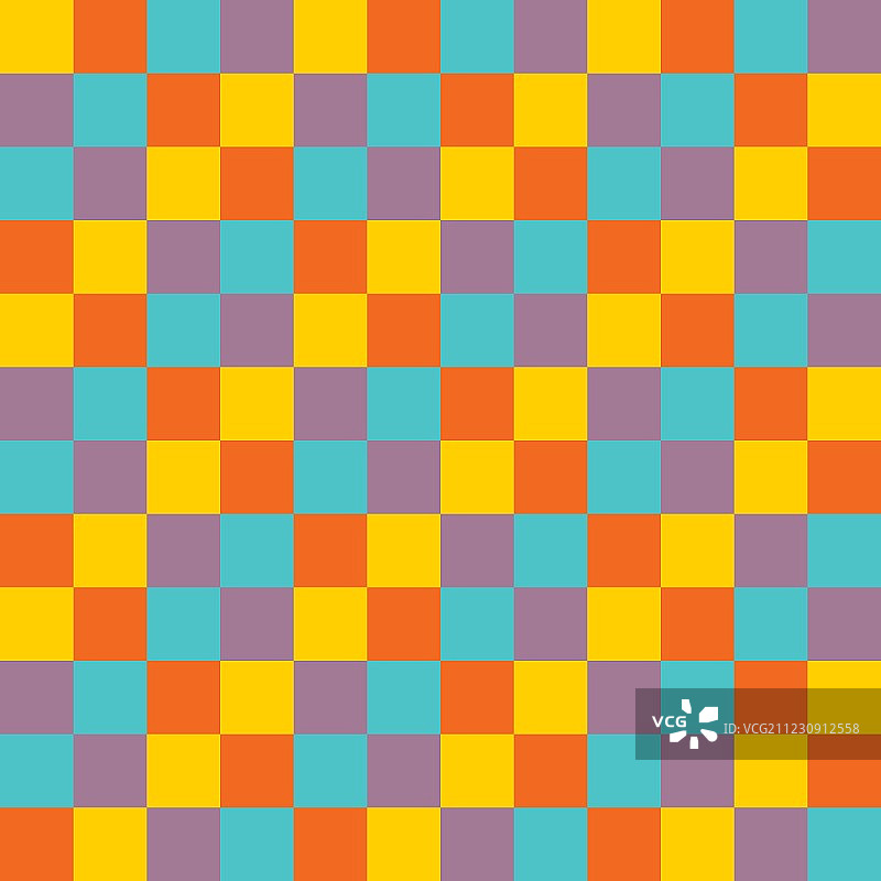 复古色彩棋盘格图片素材