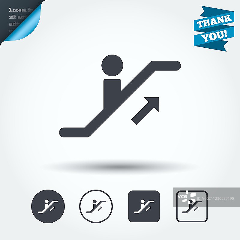 自动扶梯楼梯图标图片素材