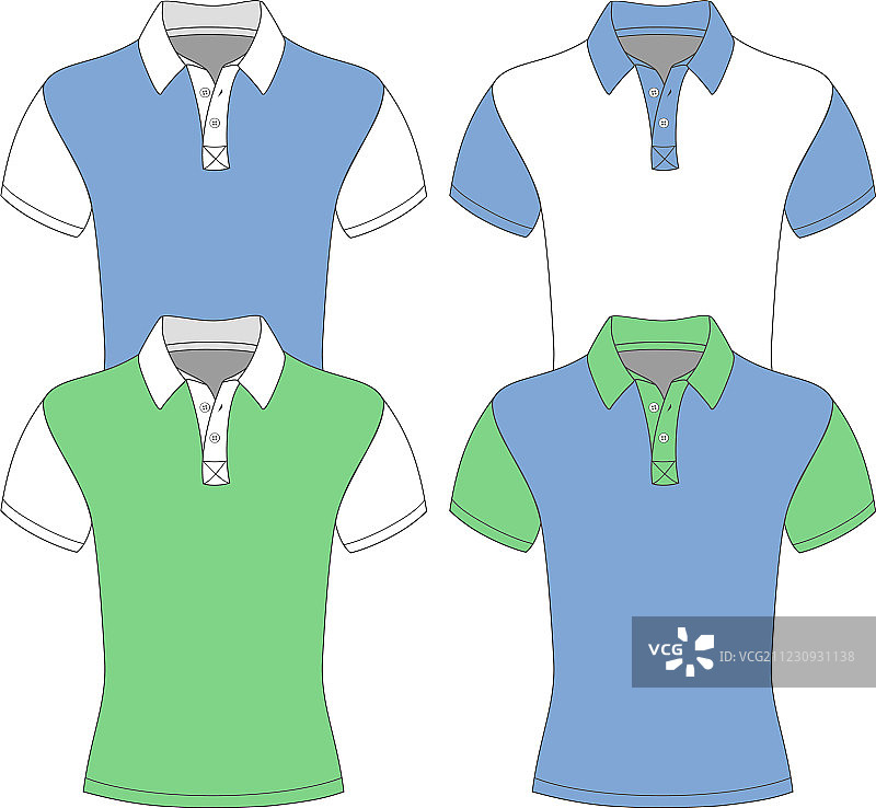 男士短袖Polo衫图片素材