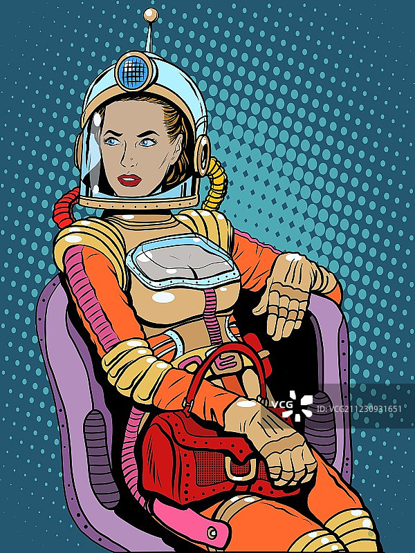性感科幻太空少女图片素材