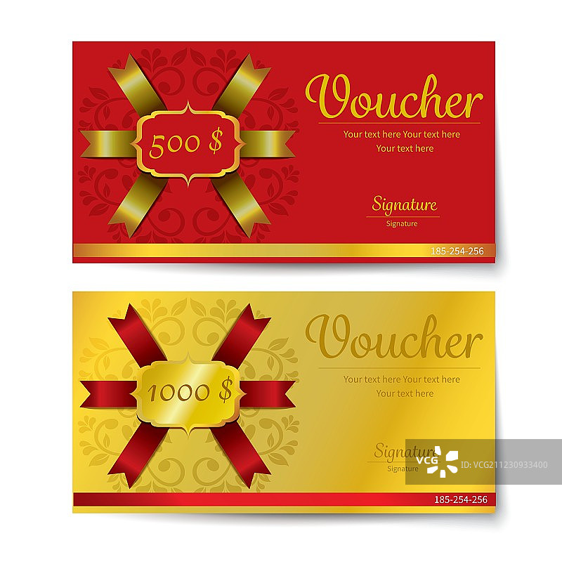 礼券模板图片素材