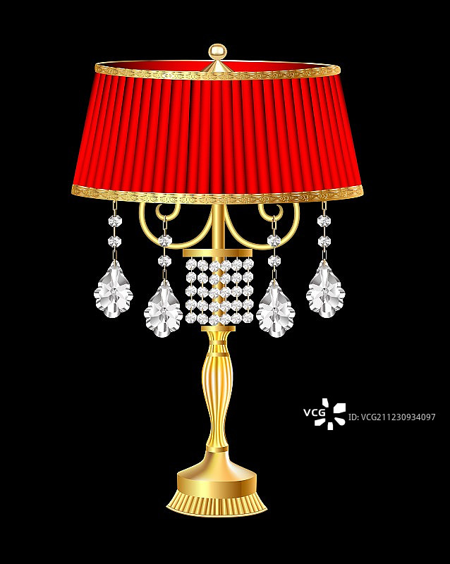 红色台灯图片素材