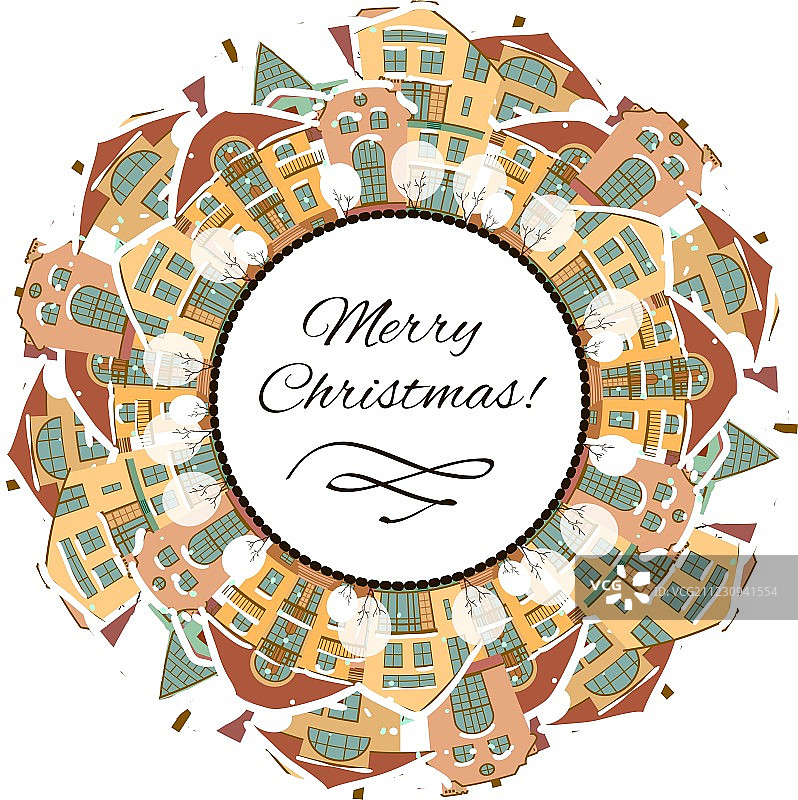 圣诞节房屋背景图片素材