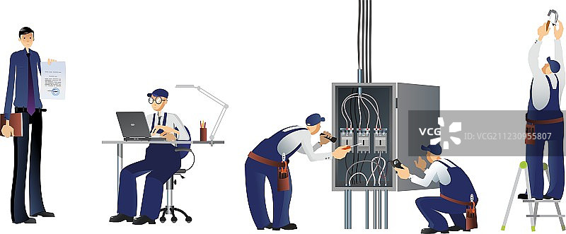 专业人士工作团队图片素材
