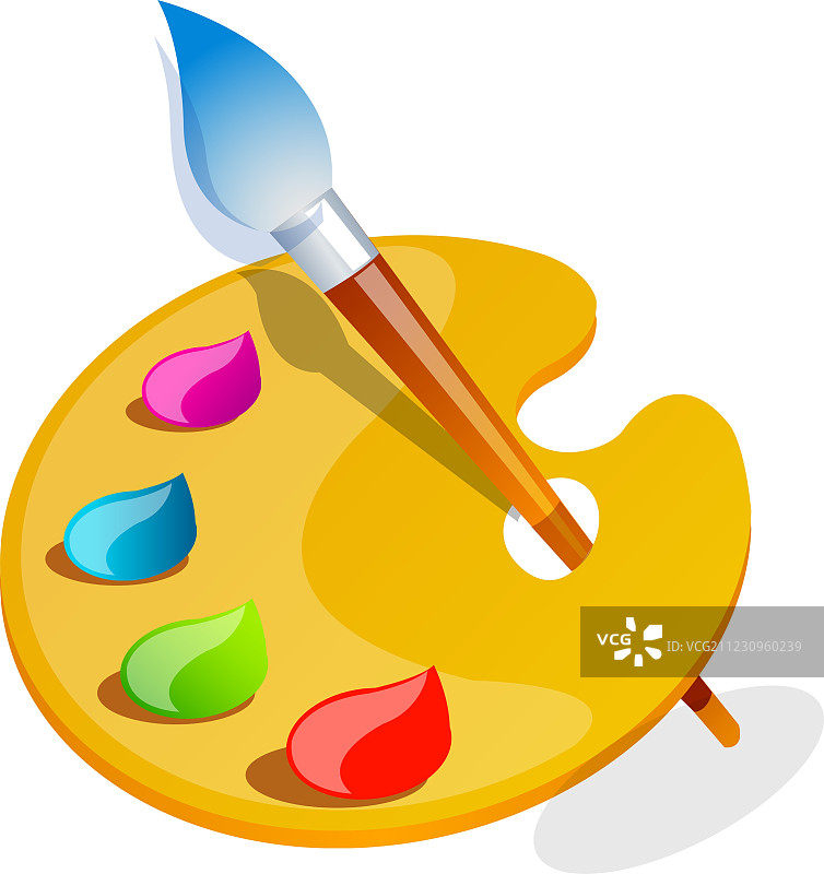 调色板和画笔图标图片素材