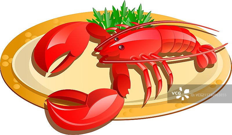 龙虾图标图片素材