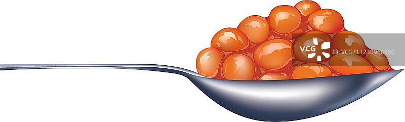 勺子里的豆子图片素材