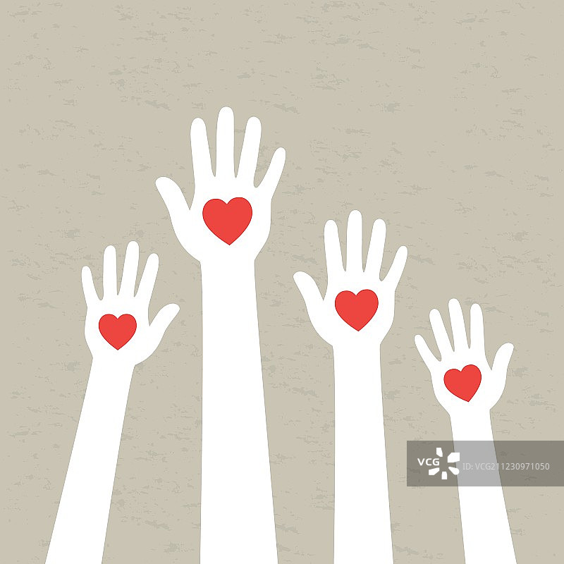 手捧爱心图片素材