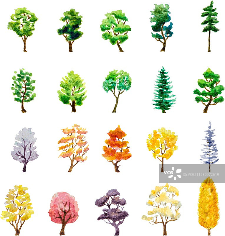 树木合集图片素材