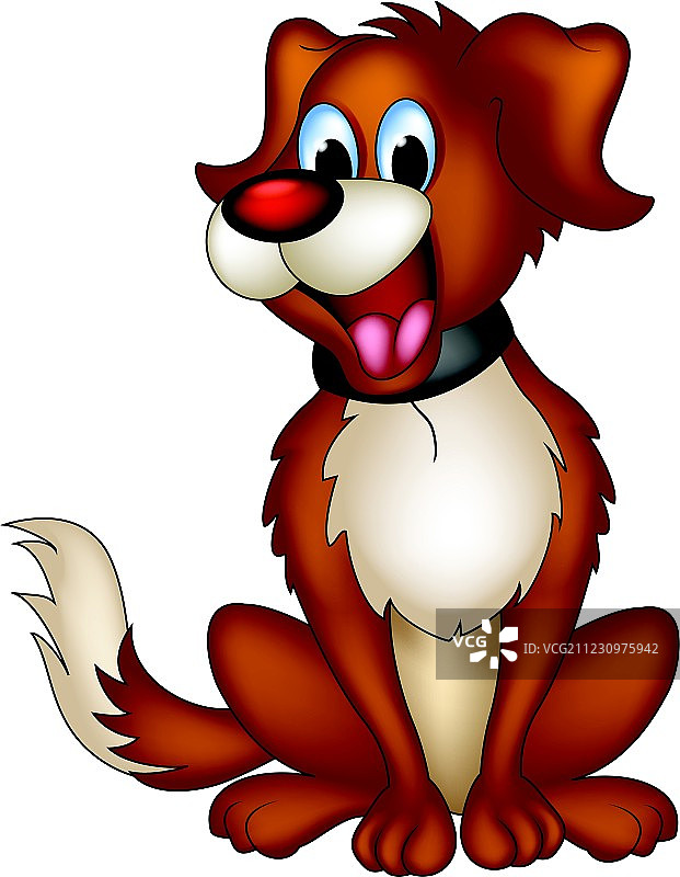 可爱的卡通狗图片素材