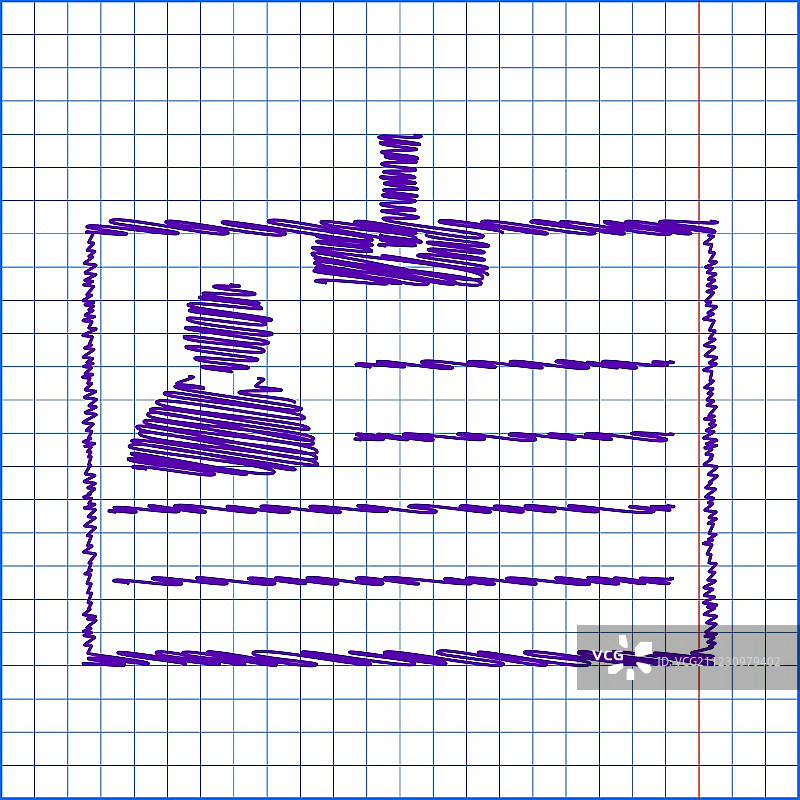 在校报上涂鸦图标图片素材