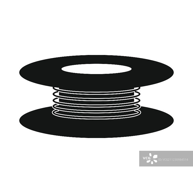 线轴图标简约风格图片素材