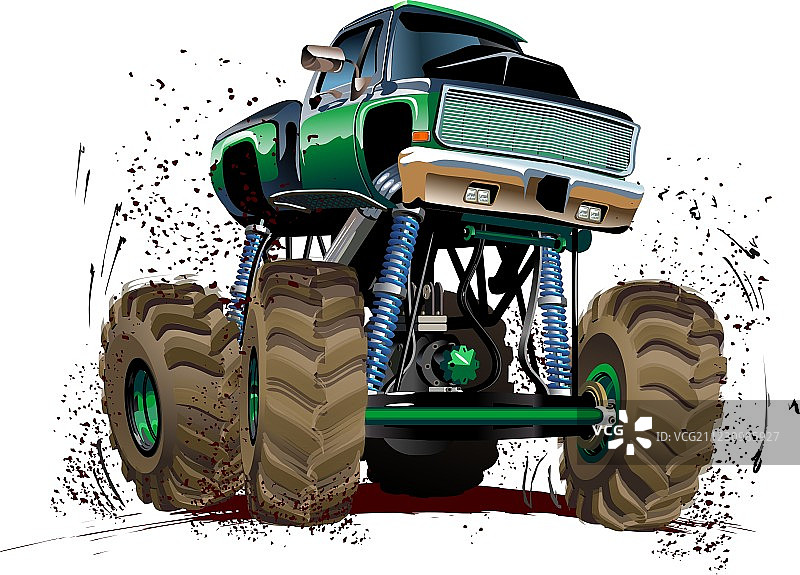 卡通怪物卡车图片素材