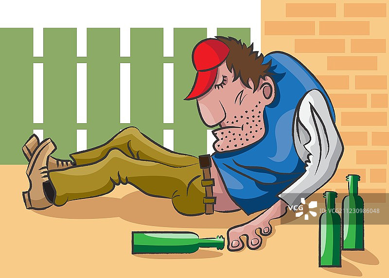 醉汉图片素材