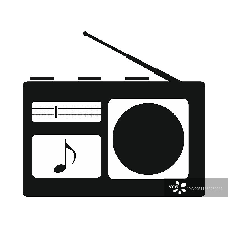 简约风格收音机图标图片素材