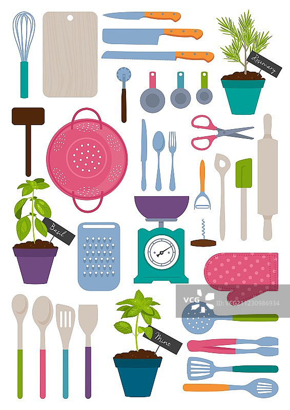 厨房用具套装图片素材