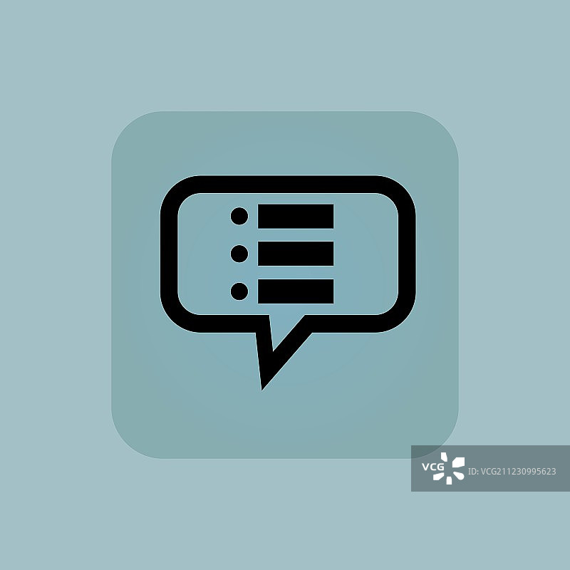 淡蓝色虚线列表消息图片素材