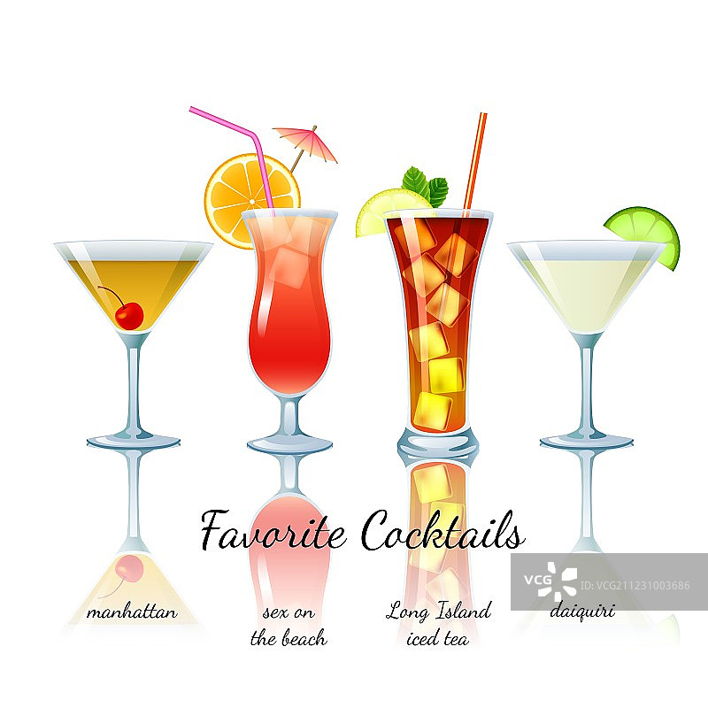 精选鸡尾酒套装图片素材