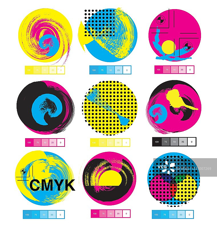 CMYK标志图片素材
