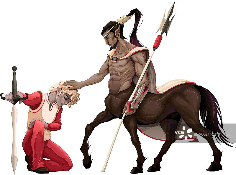 谦逊：王子与半人马图片素材