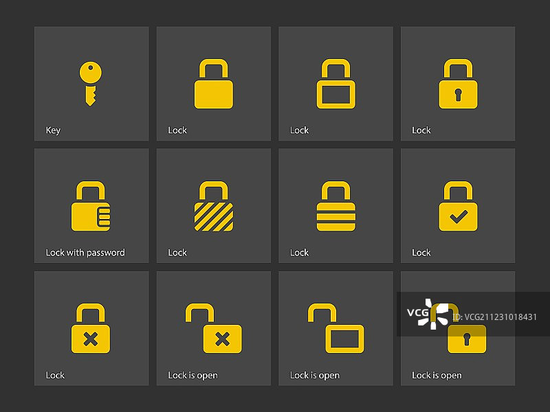 锁图标图片素材