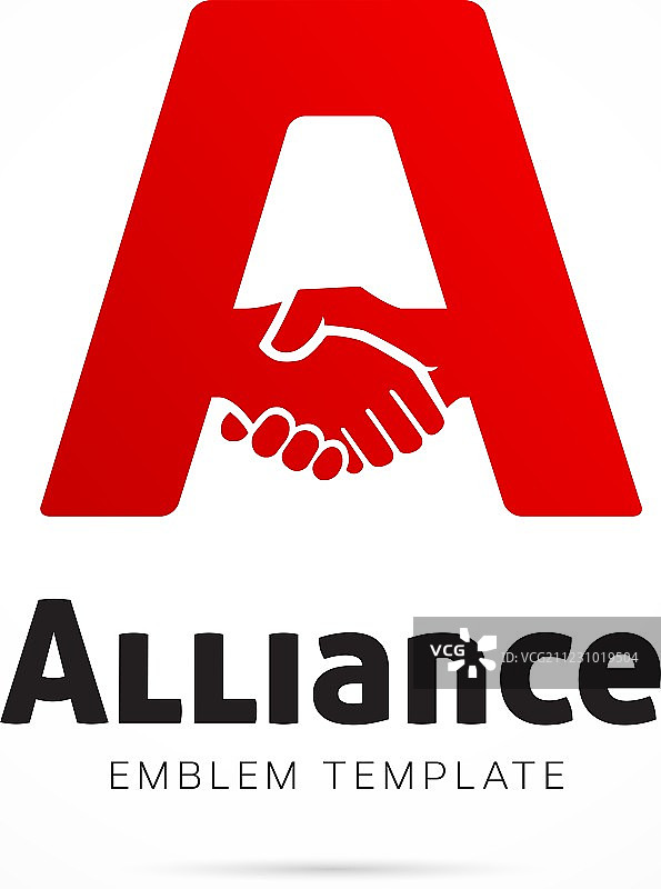 联盟概念符号图标或Logo模板图片素材