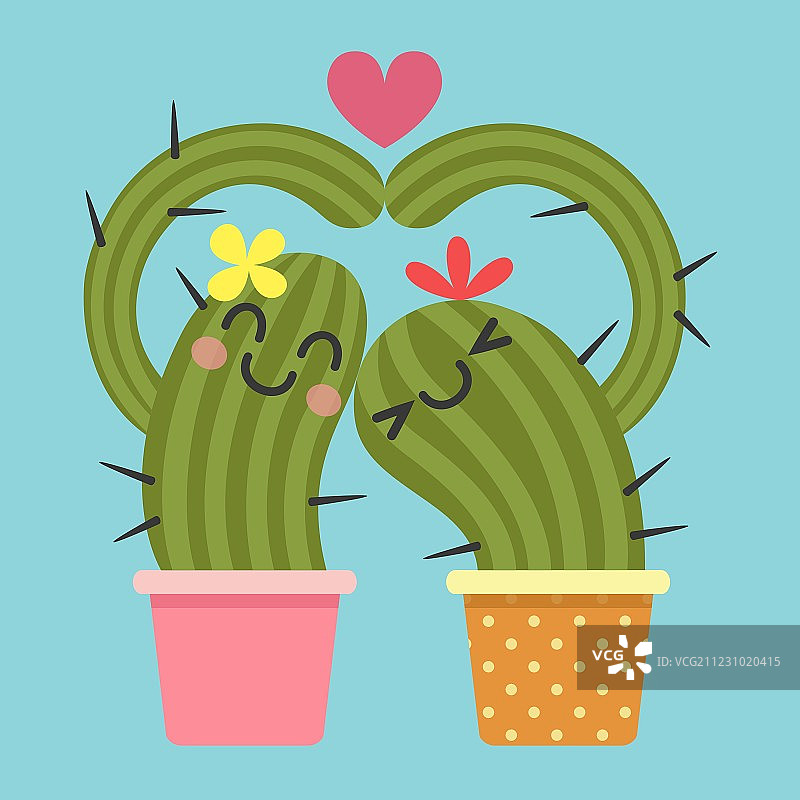 心形仙人掌图片素材