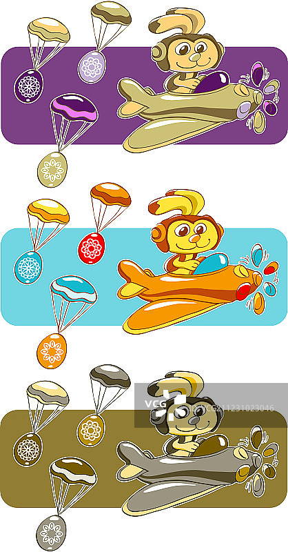 飞兔掉落复活节彩蛋图片素材