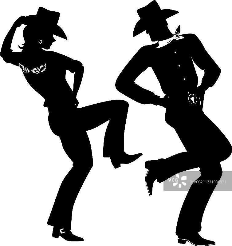 牛仔舞图片素材