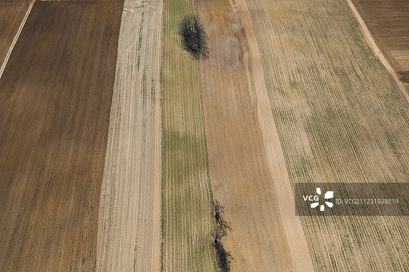 宾夕法尼亚州农田的抽象航拍图图片素材