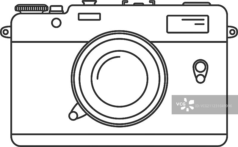 相机线条图标图片素材