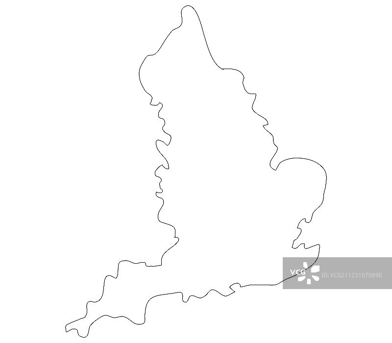 英格兰地图图片素材