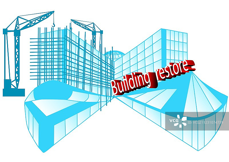 建筑物修复图片素材