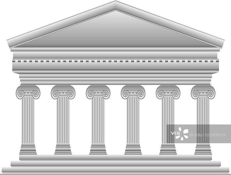 爱奥尼式希腊神庙图片素材