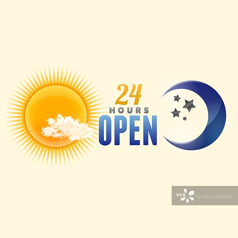 24小时标志图片素材