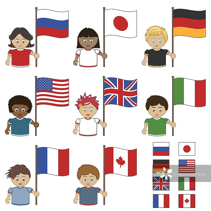 G8集团旗帜图片素材