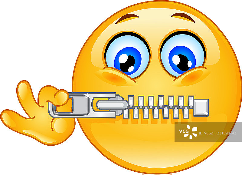 拉链表情符号图片素材