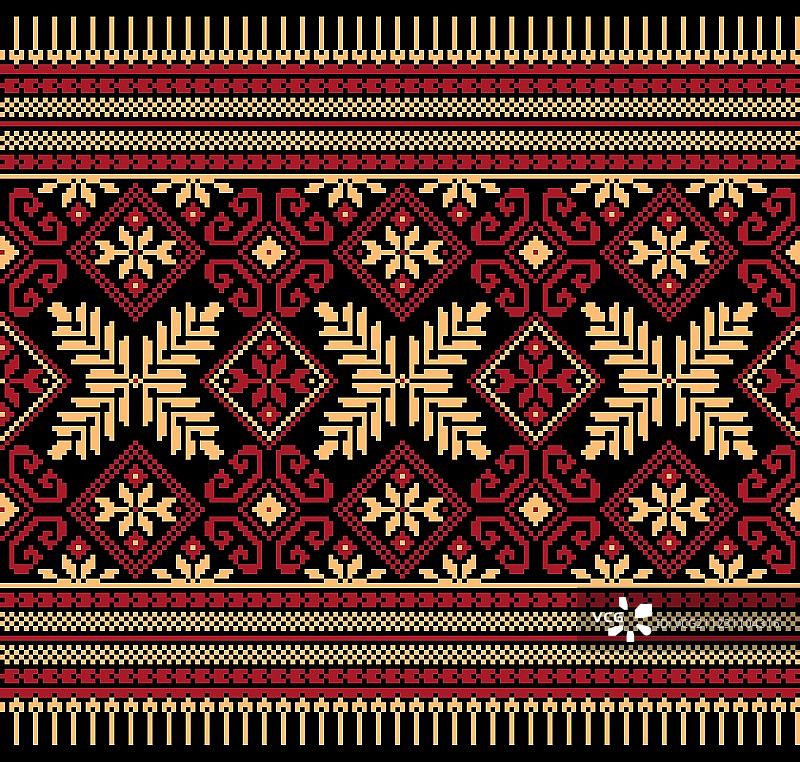乌克兰民族针脚图案民族装饰图片素材